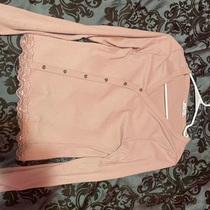 This cardigan is from Pink Rose, size Large